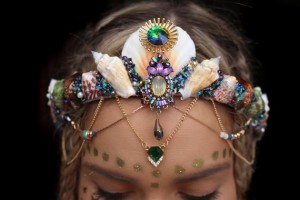 Mermaid crowns are definitely the new flower crowns