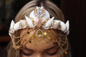 Mermaid crowns are definitely the new flower crowns