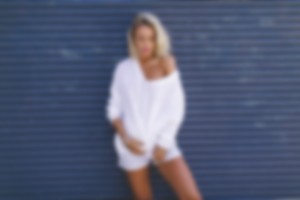 blurrred person