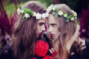 blurred people