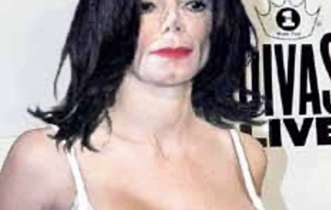 Michael Jackson with breasts